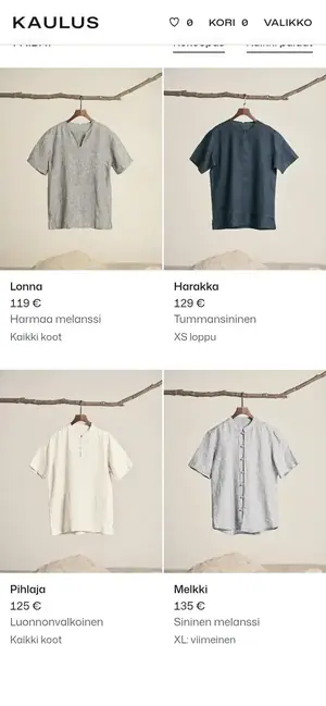 Kaulus puhelimella, näkymä 2