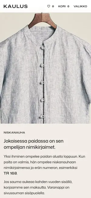 Kaulus puhelimella, näkymä 3