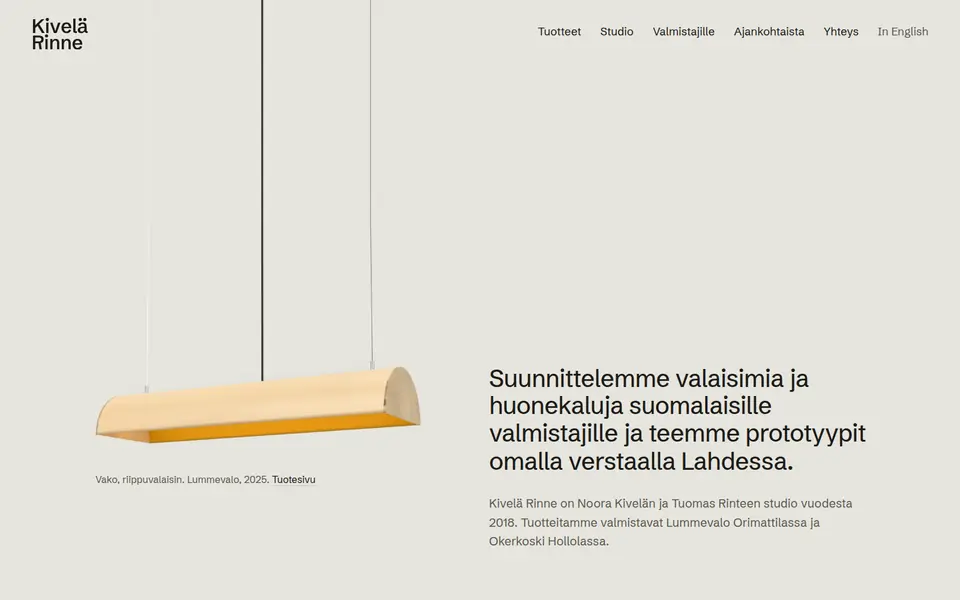 Kivelä Rinne: etusivu