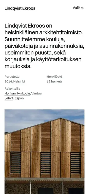 Lindqvist Ekroos puhelimella, näkymä 1