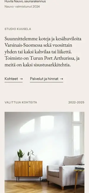 Studio Kuusela puhelimella, näkymä 2